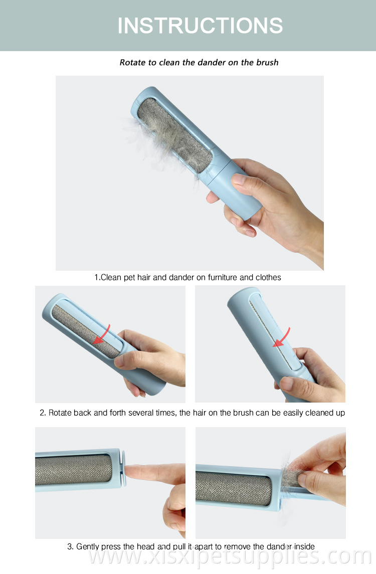 Factory Wholesale Self Cleaning Reusable Pet Cat Dog Hair Remover Lint Roller